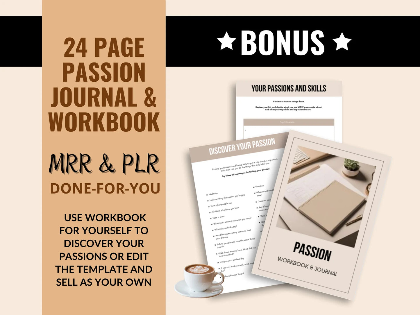 All-in-One Planner & Tracker Bundle | Done-for-You Canva Workbook Templates (MRR) PLR