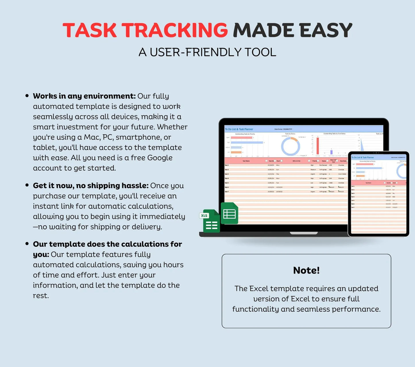 PLR & MRR To-Do List & Task Tracker | Productivity Planner & ADHD Management Spreadsheet